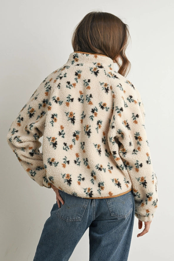 Buttermelon Floral Fleece Jacket