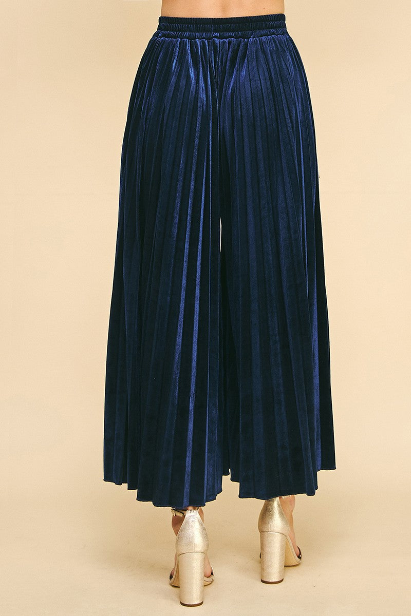 Pinch Velvet Pleated Pants