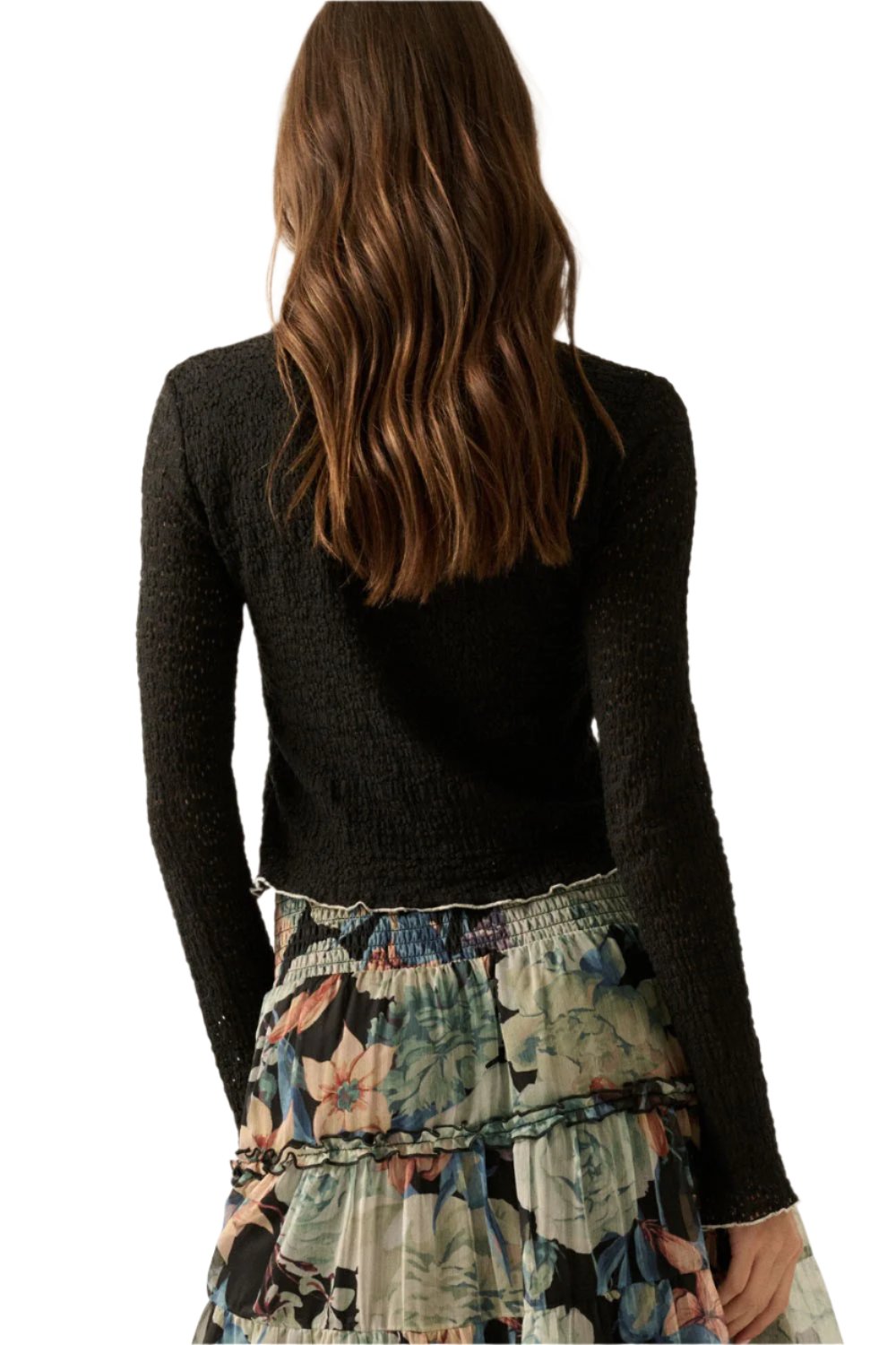 Promesa Lace Ruffle Crop Top