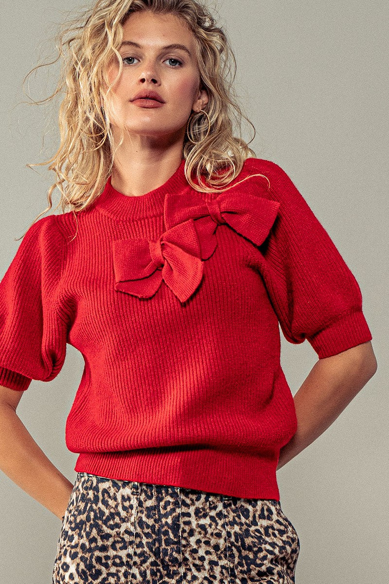 Fancy Floral Fest Knit Top