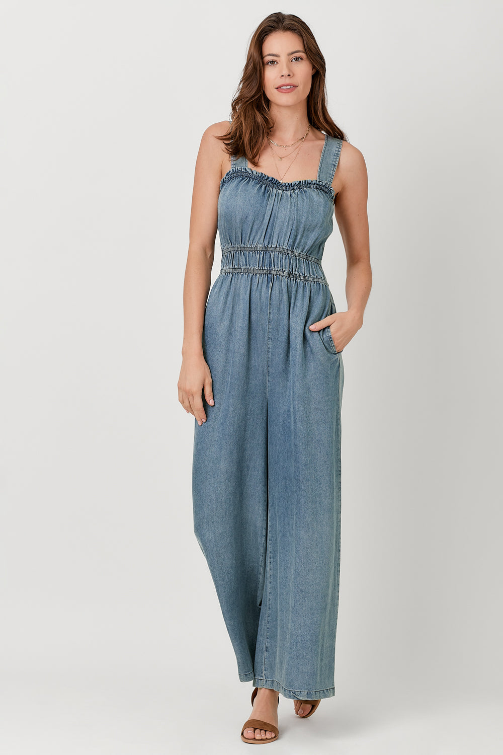 Washed Tencil Jumpsuit