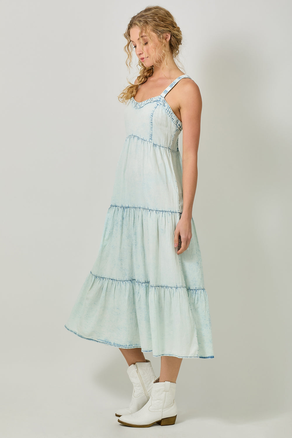 Mystree Tencel Tiered Dress
