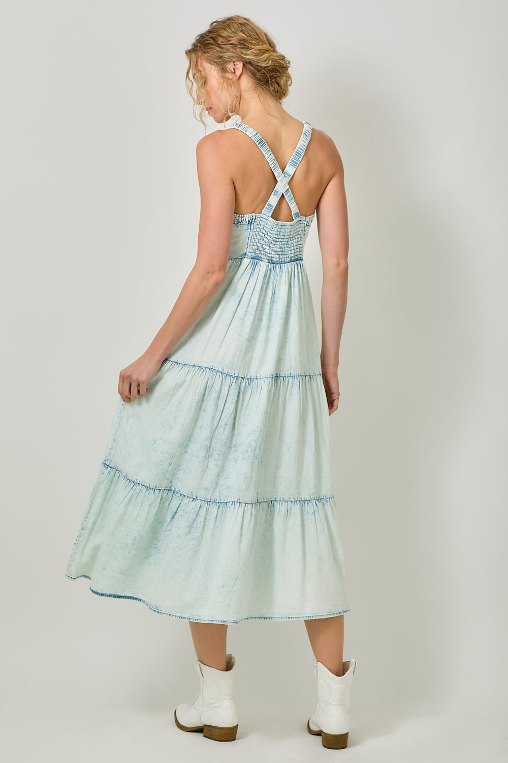 Mystree Tencel Tiered Dress