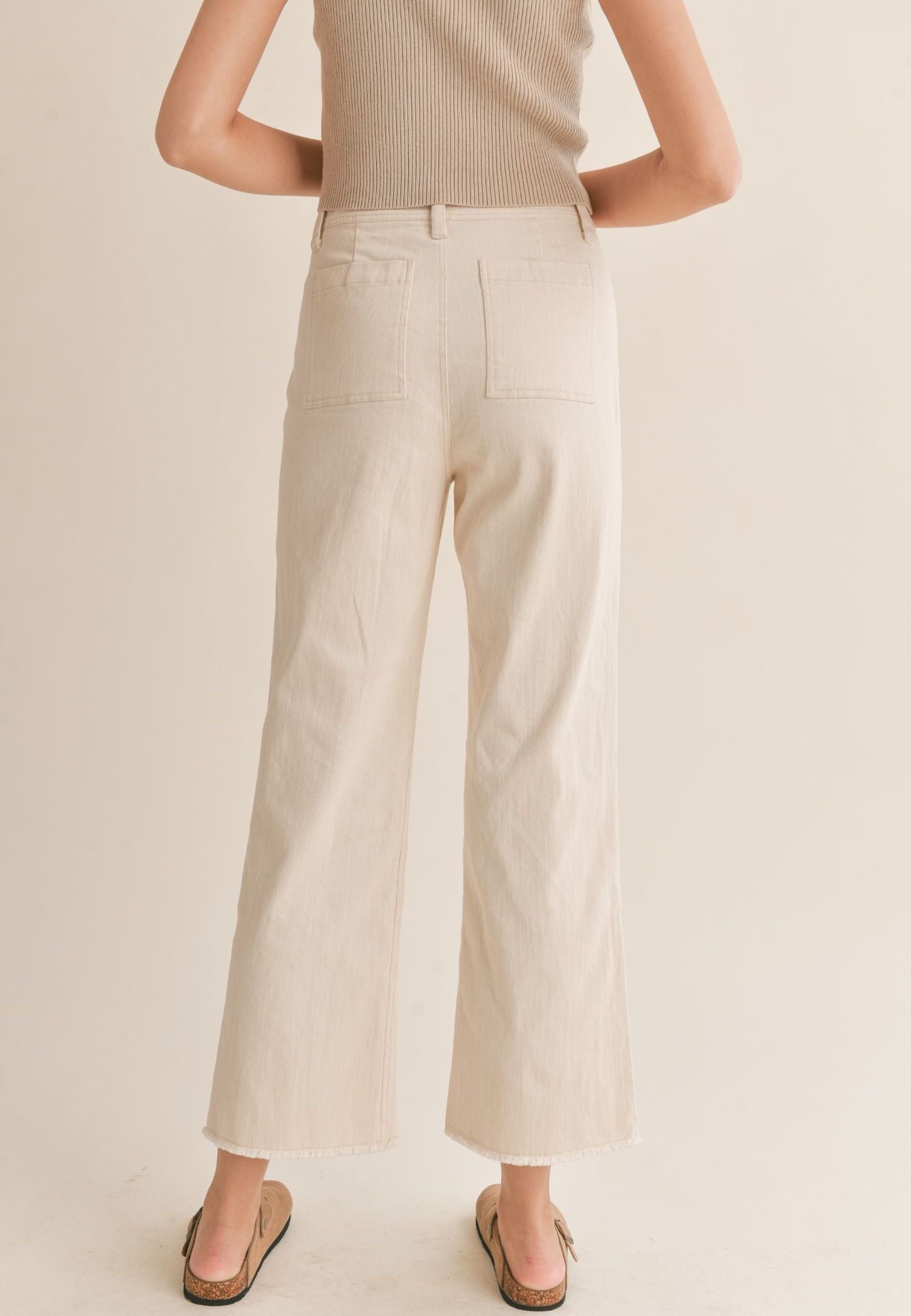 Clear Eyes Wide Leg Denim Pants