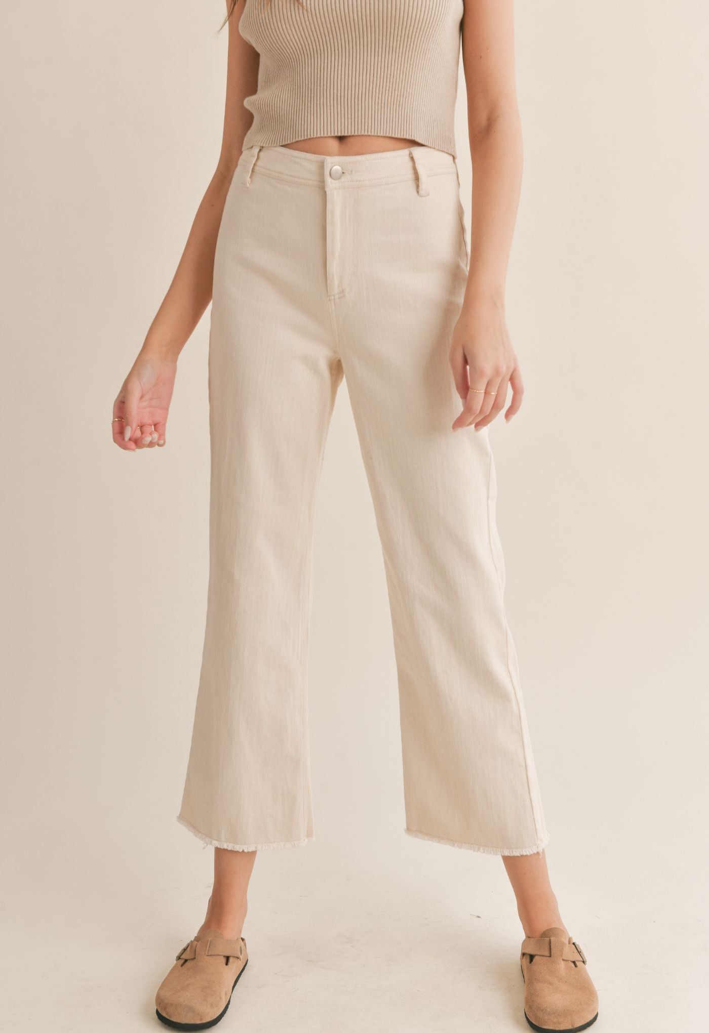 Clear Eyes Wide Leg Denim Pants