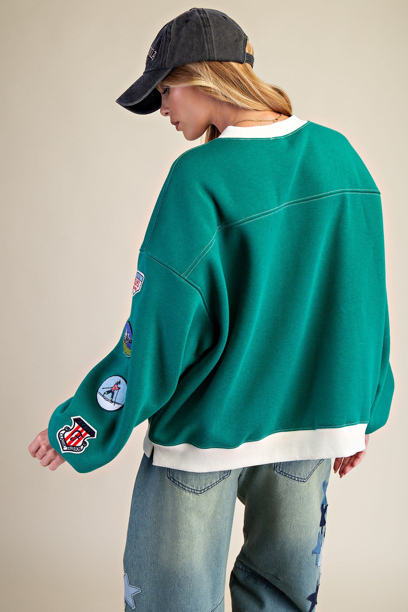 Easel boxy Soft Washed Terry Pullover