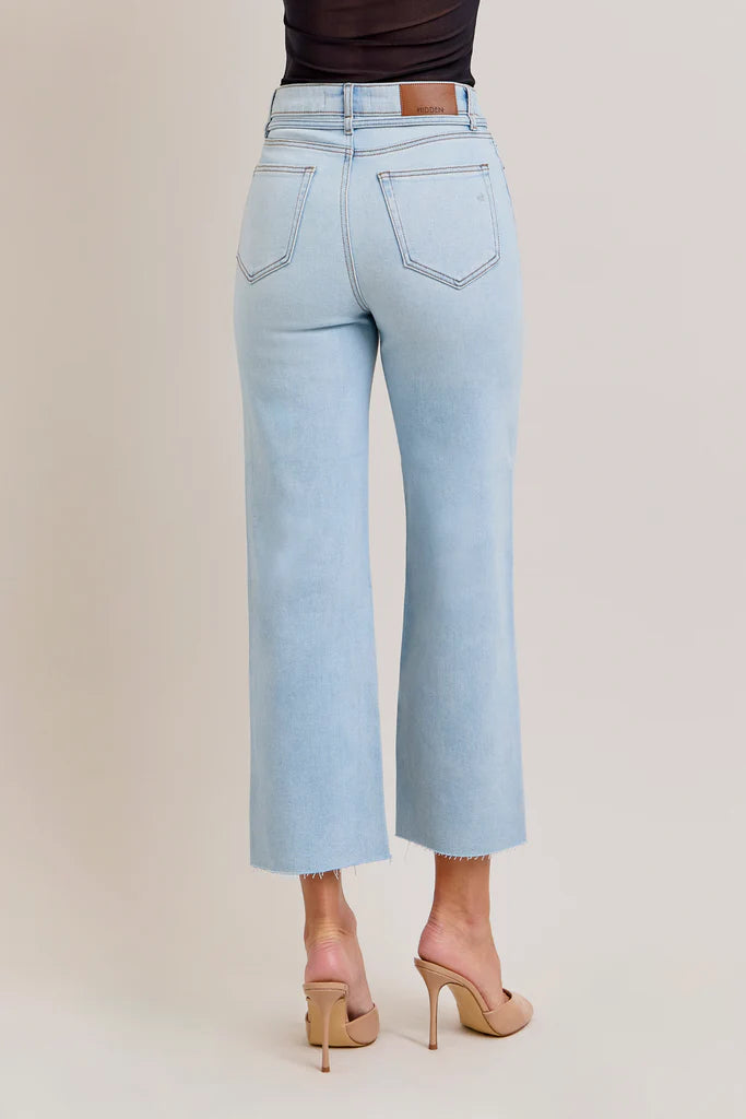 Hidden Ella Tie Waist Stretch Wide Leg