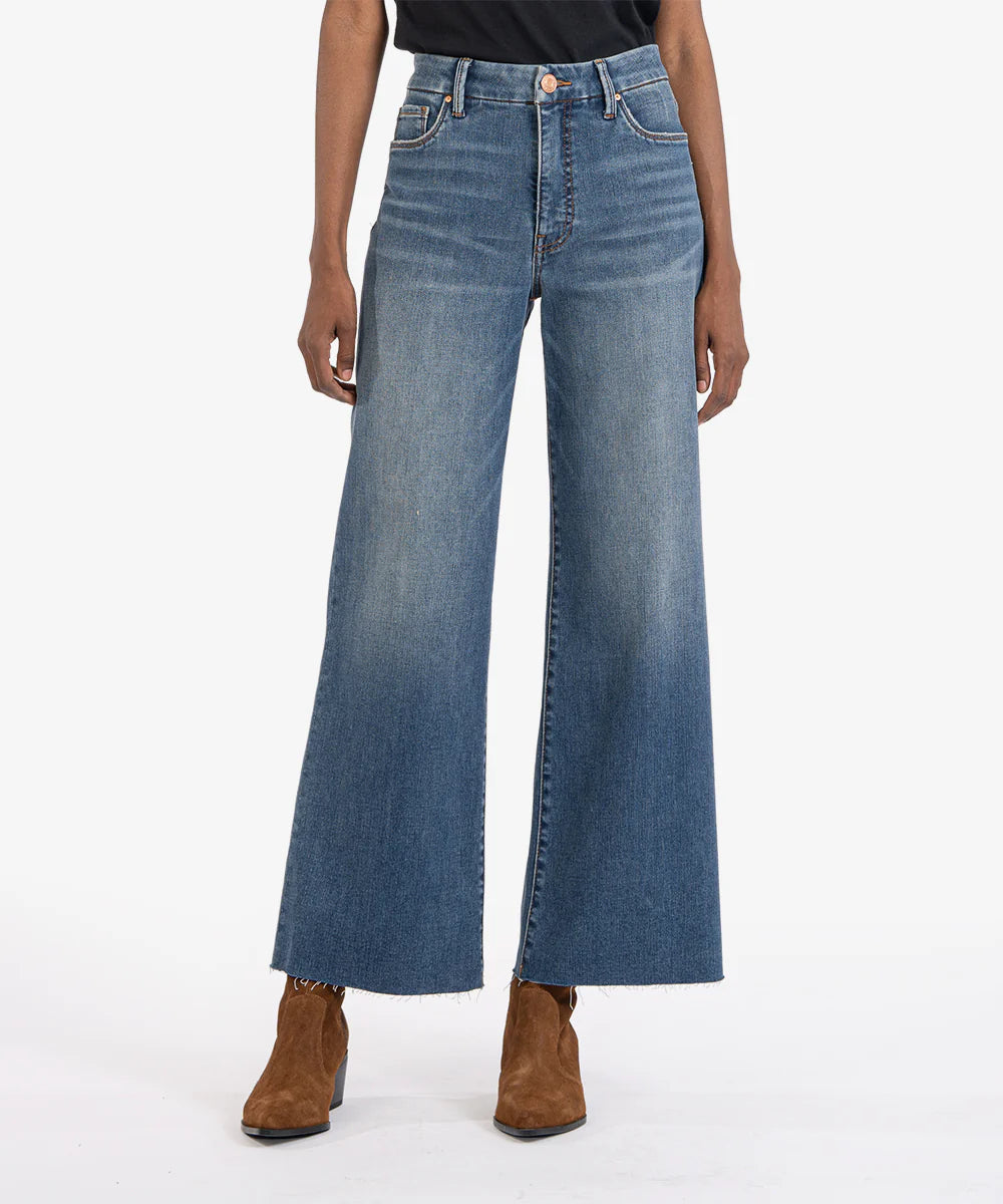 Kut Meg High Rise Fab AB Wide Leg Jean