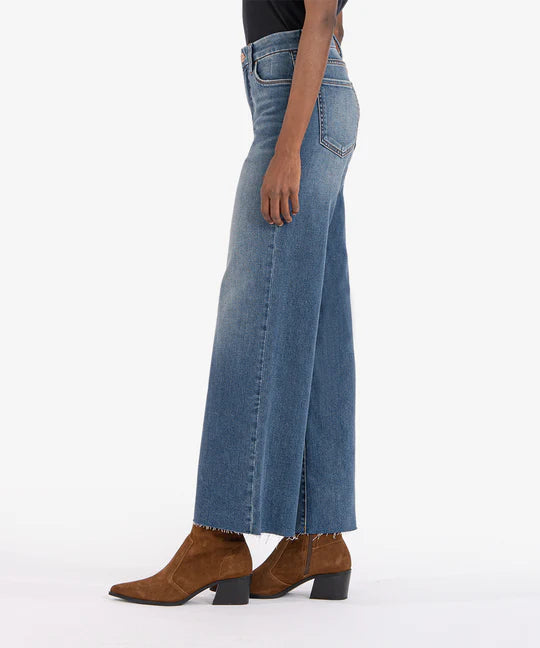 Kut Meg High Rise Fab AB Wide Leg Jean