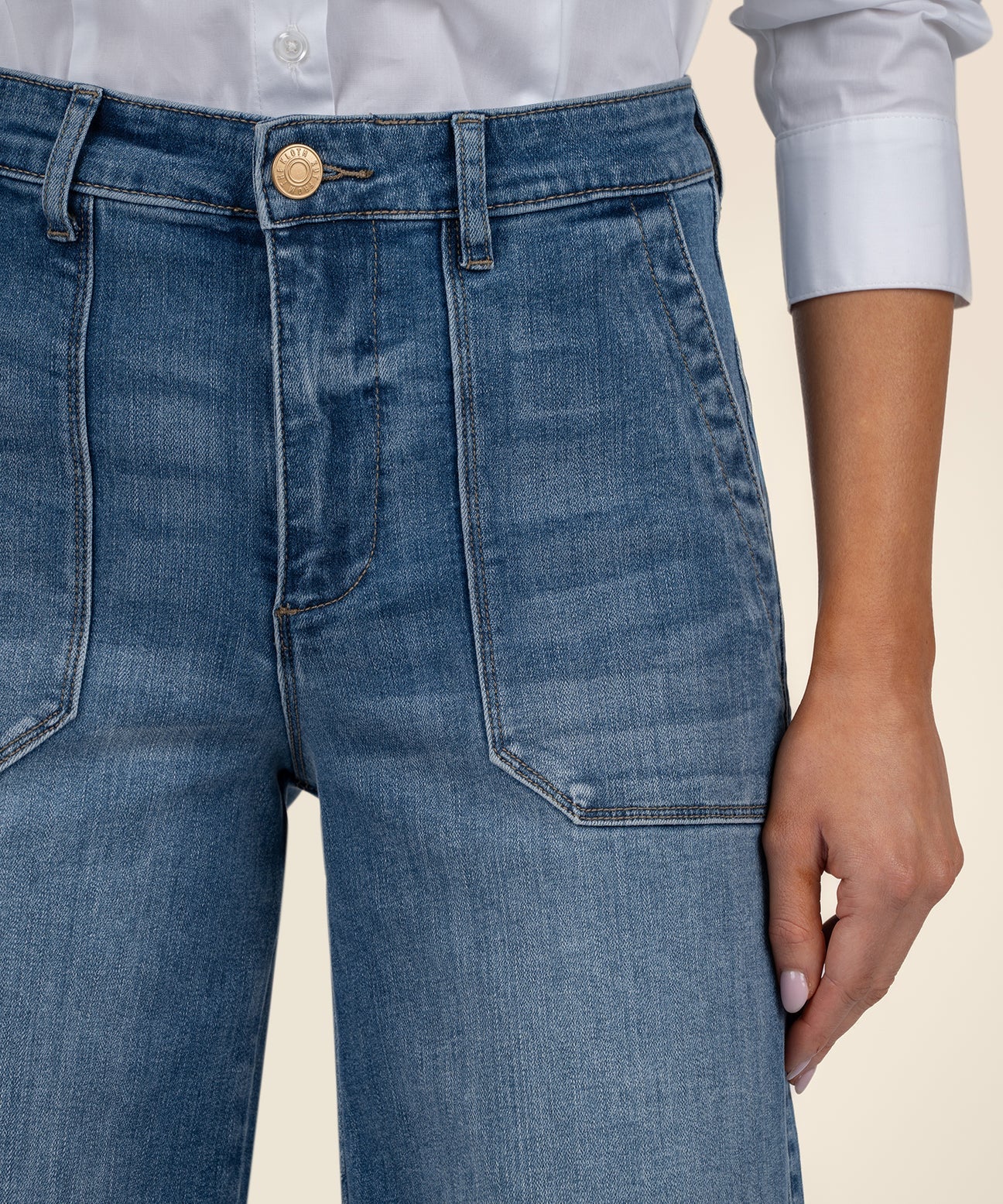 Kut from the Kloth Meg High Rise Wide Straight Leg