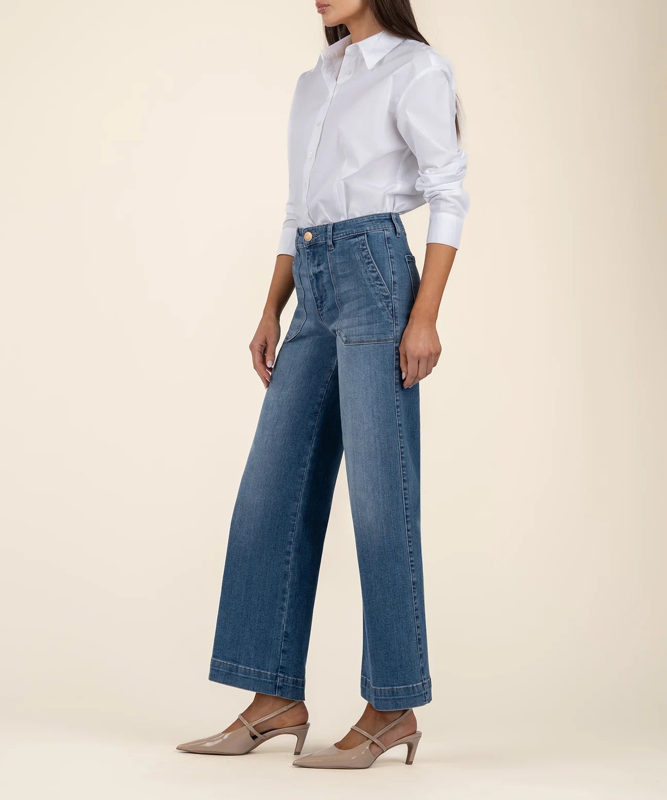 Kut from the Kloth Meg High Rise Wide Straight Leg
