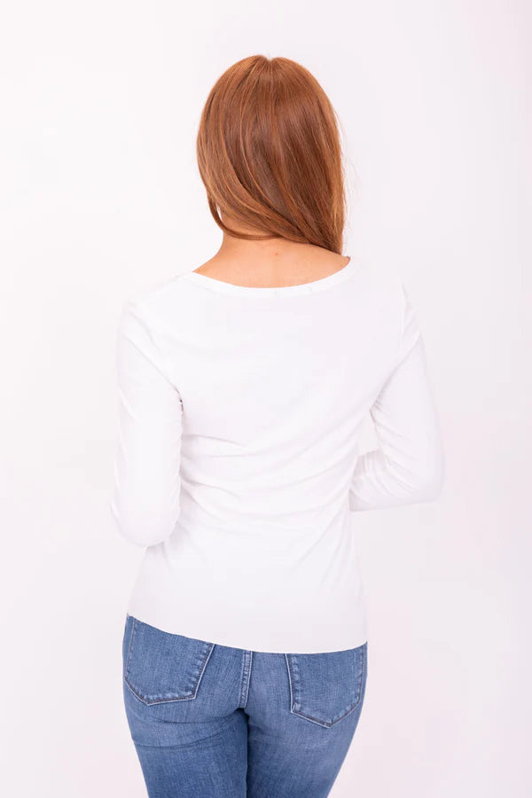 Long Sleeve Ribbed Tee