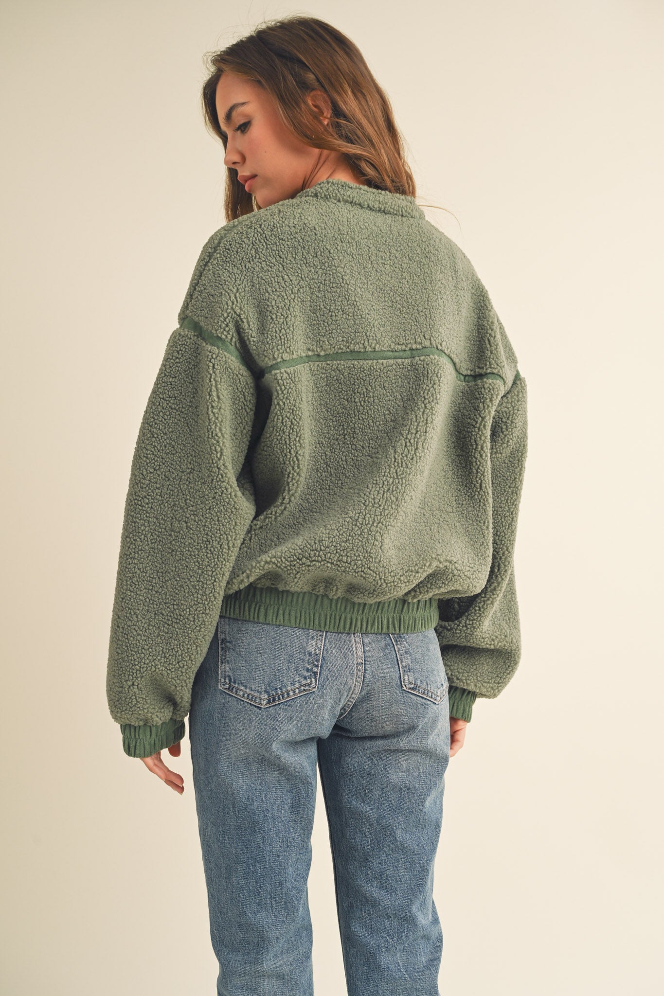 &merci Faux Fur Suede Jacket