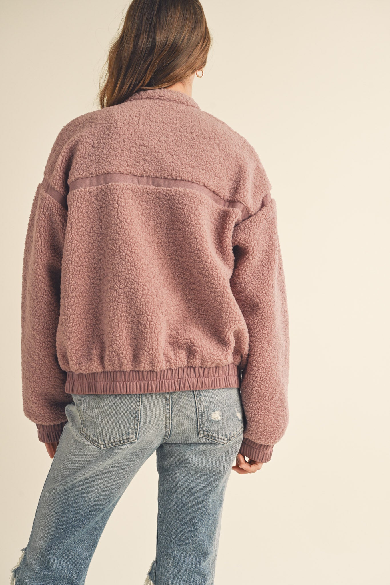 &merci Faux Fur Suede Jacket
