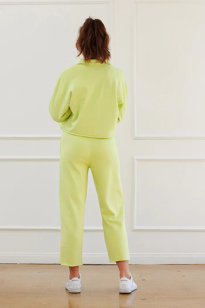 Cream Yoga Phoenix Cropped Straight-Cut Sweatpants