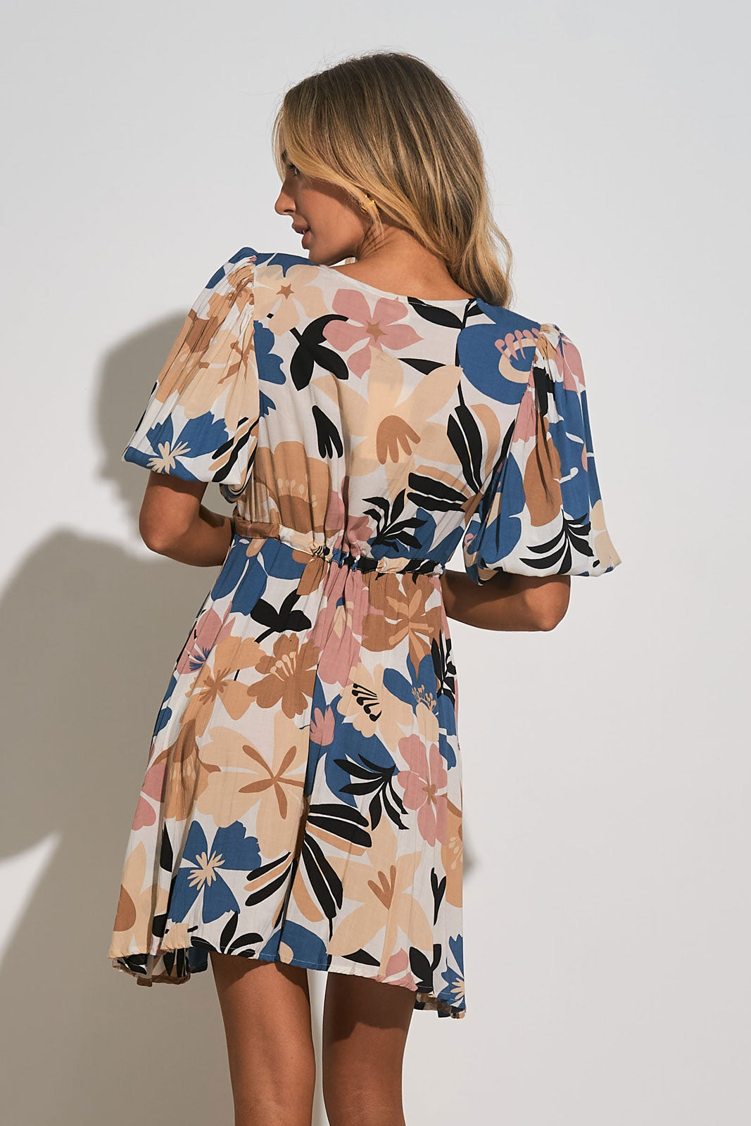 Elan Polynesian Print Dress