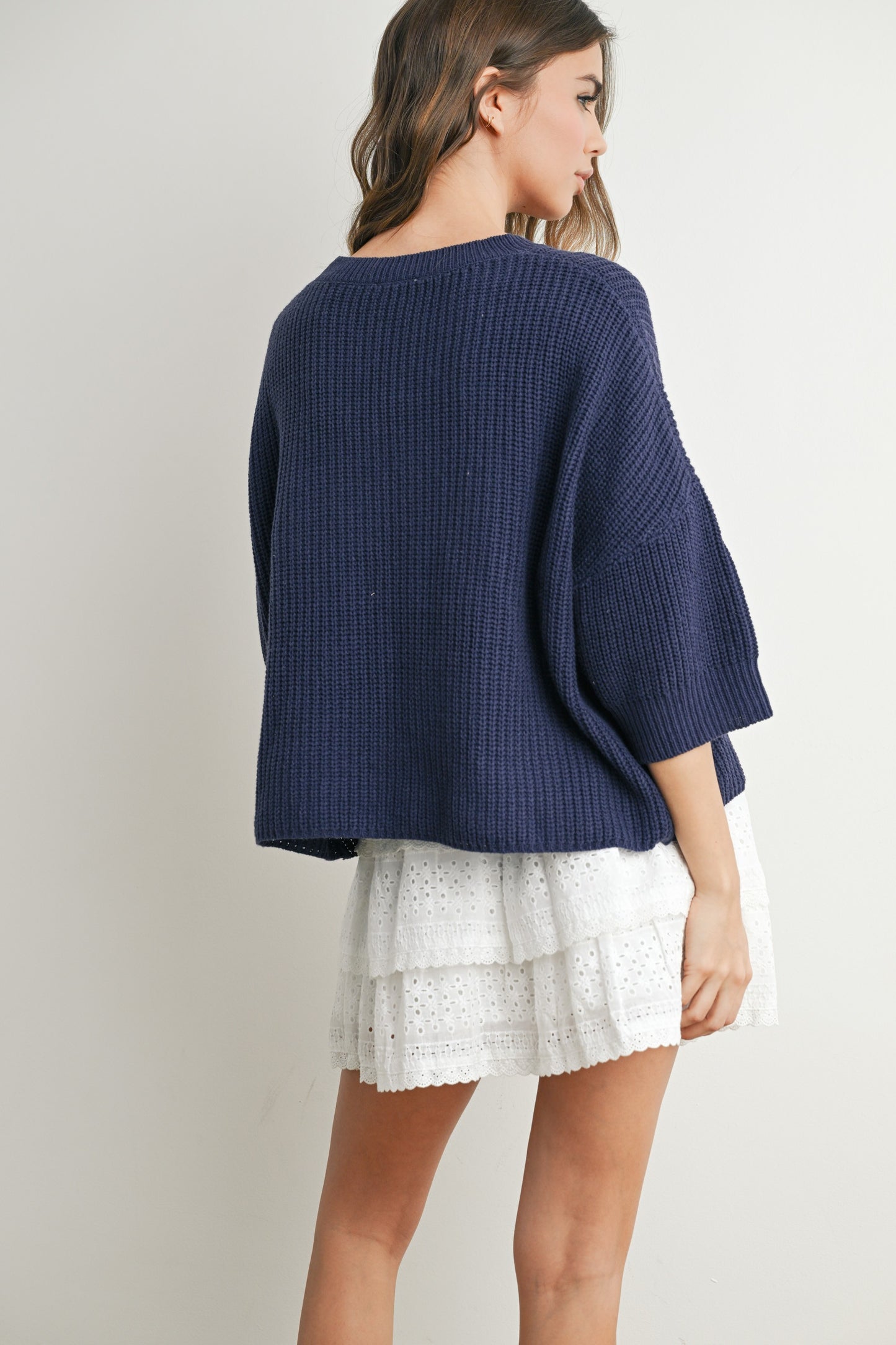 Buttermelon Flag Knit Sweater