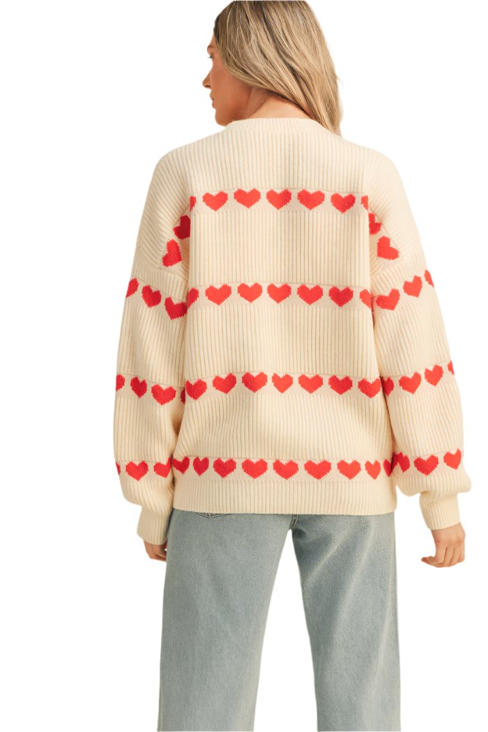 &merci Red Heart Sweater