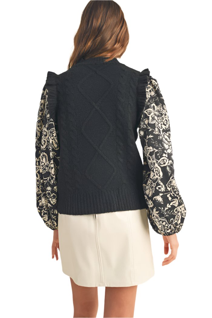 &Merci Cable Knit Sweater