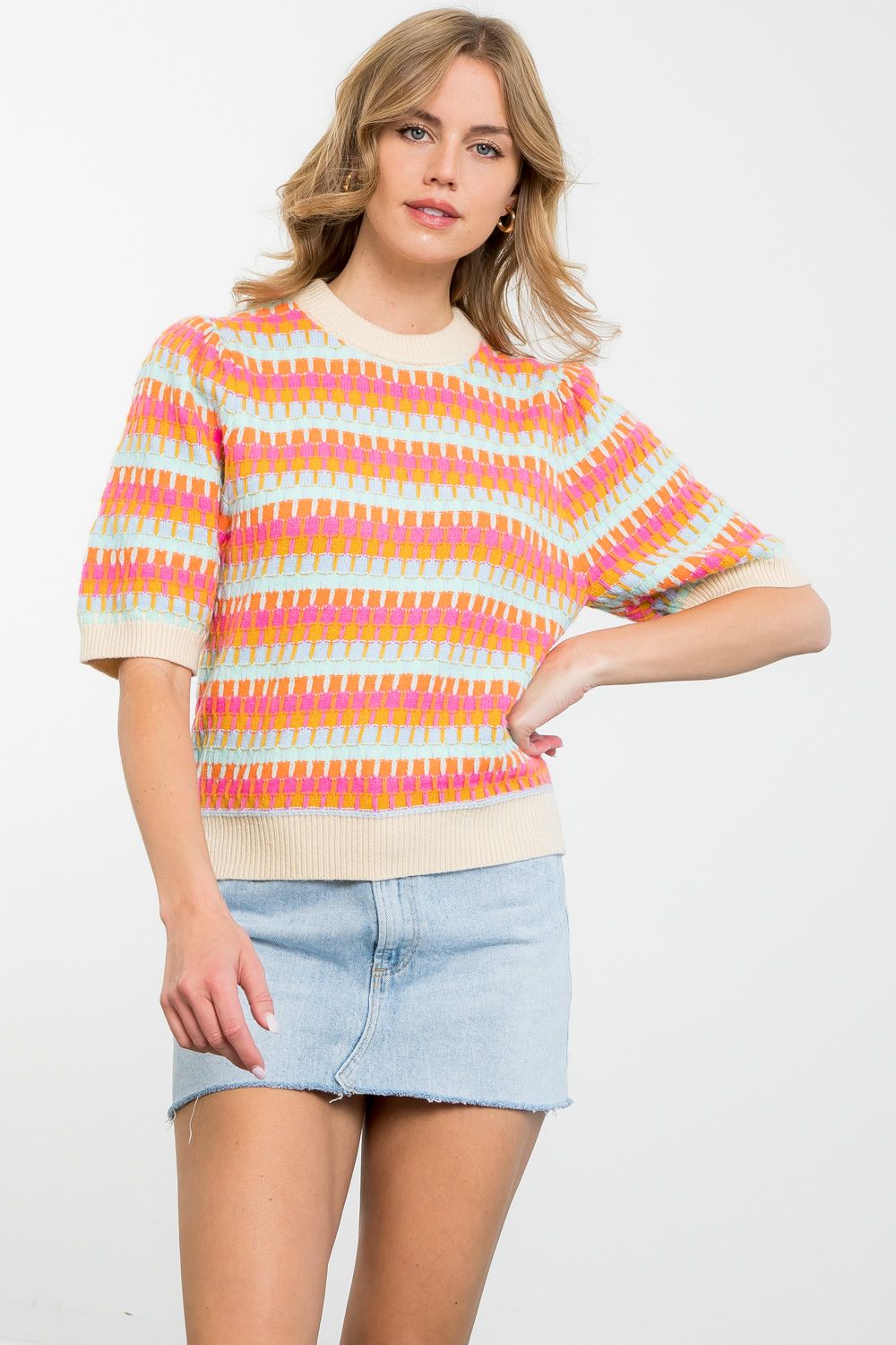 THML Crochet Pattern Knit Top