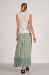 Elan Boho Midi Tiered Skirt