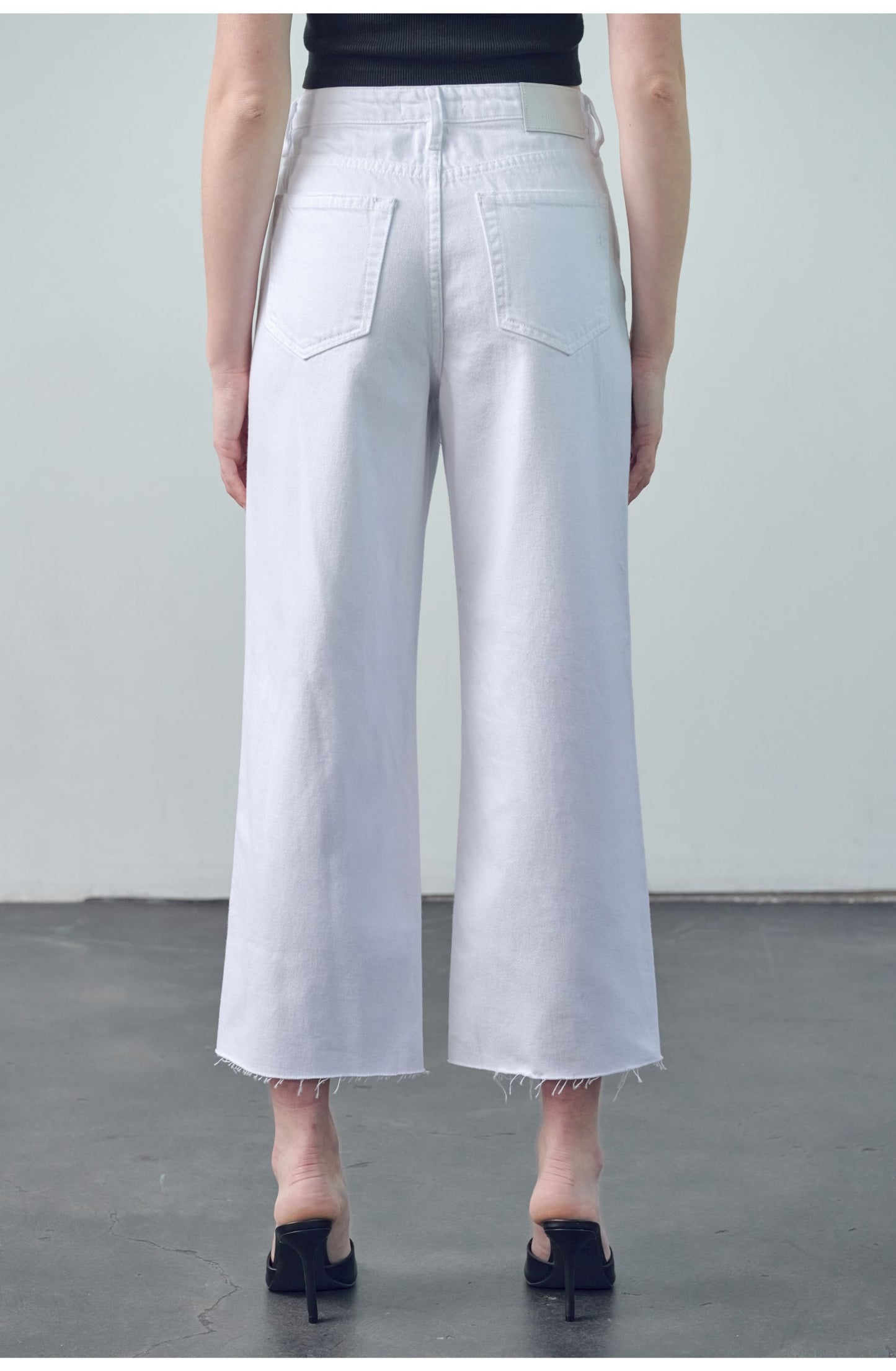 Hidden Nori High Rise Crop Wide Leg Jean