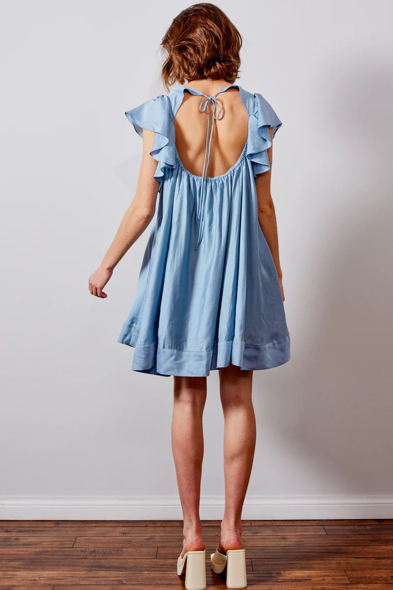 Baby Doll Open Back Dress