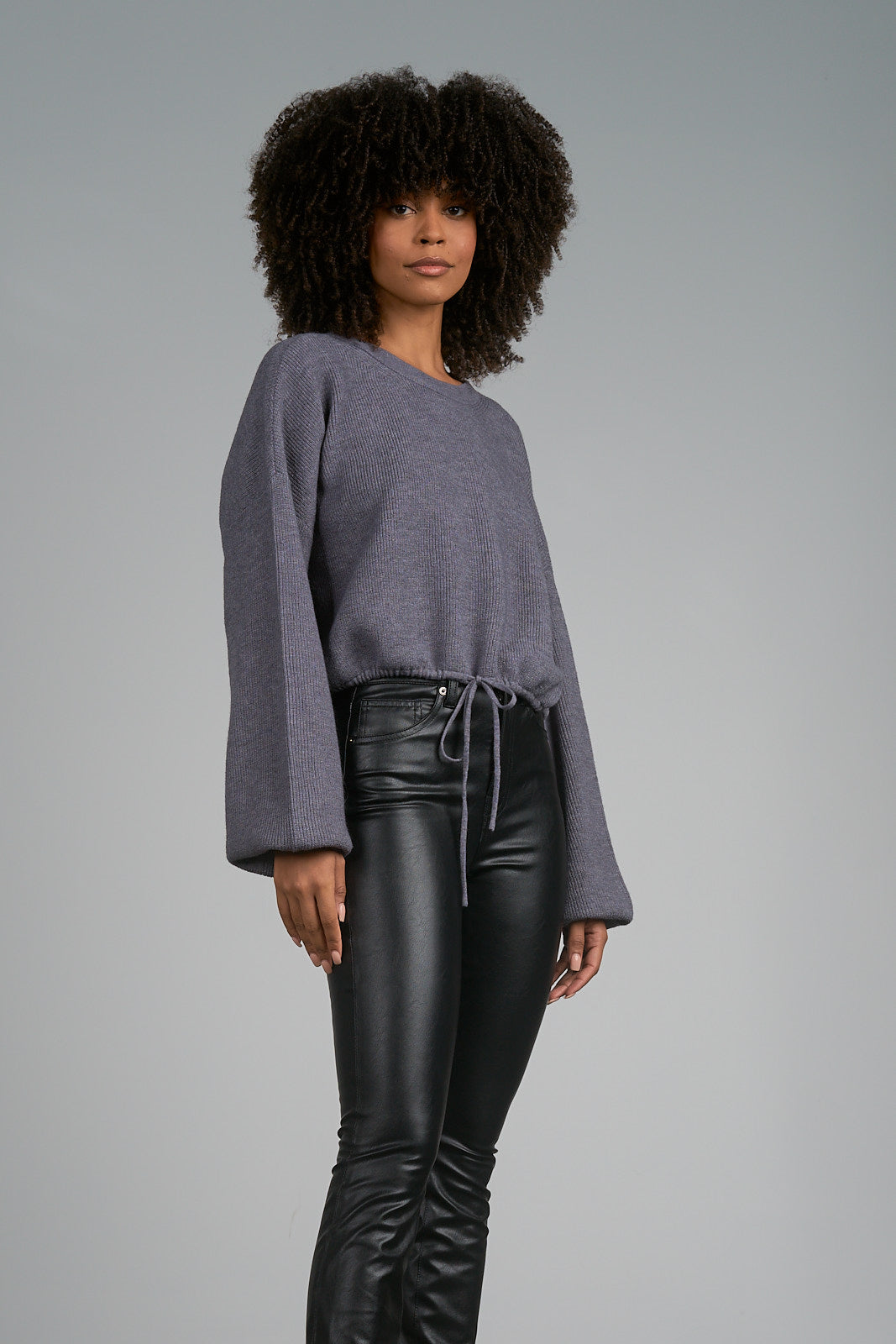 Elan Drawstring Knit Sweater