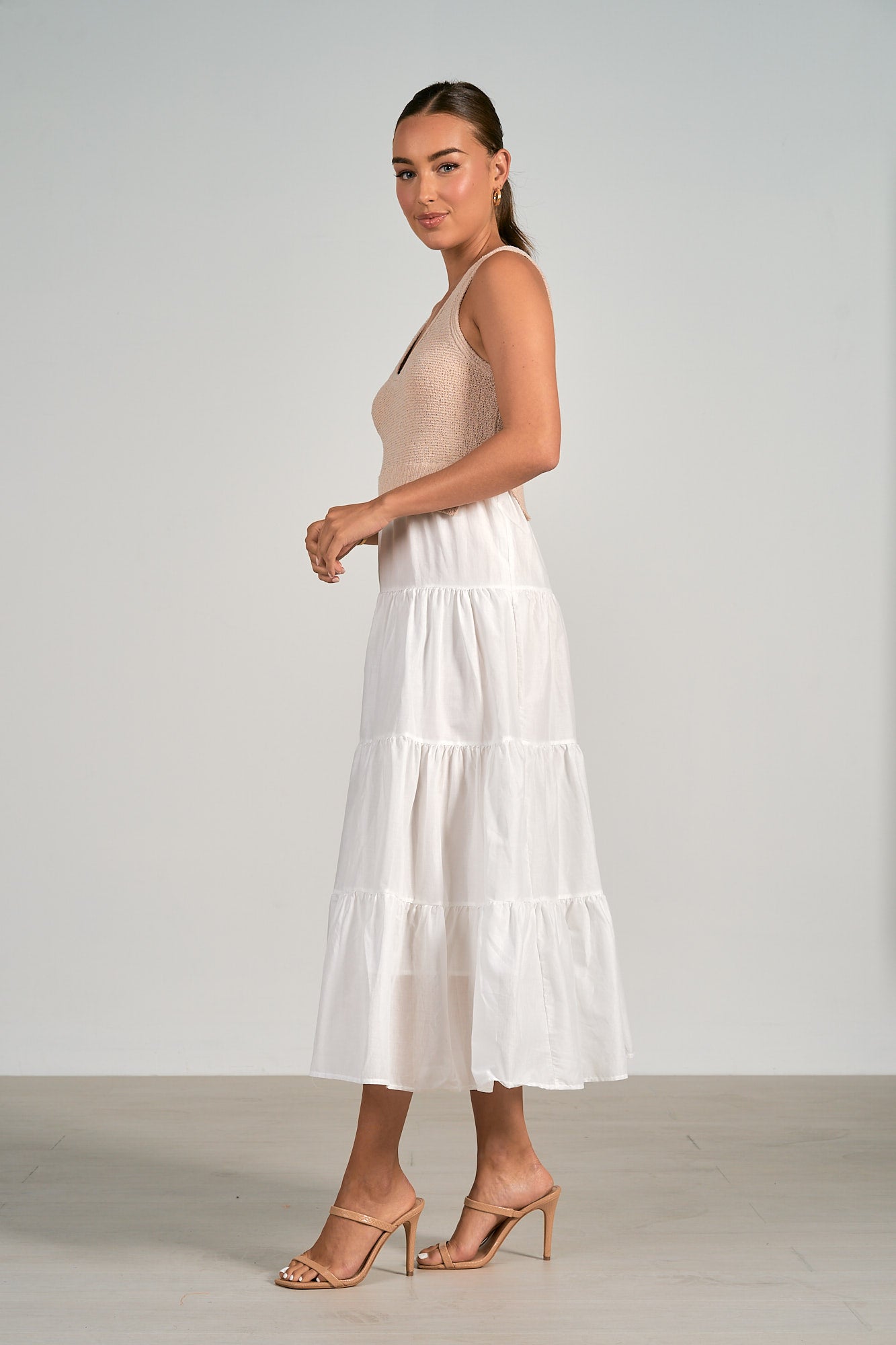 Elan Woven & Knit Mix Maxi