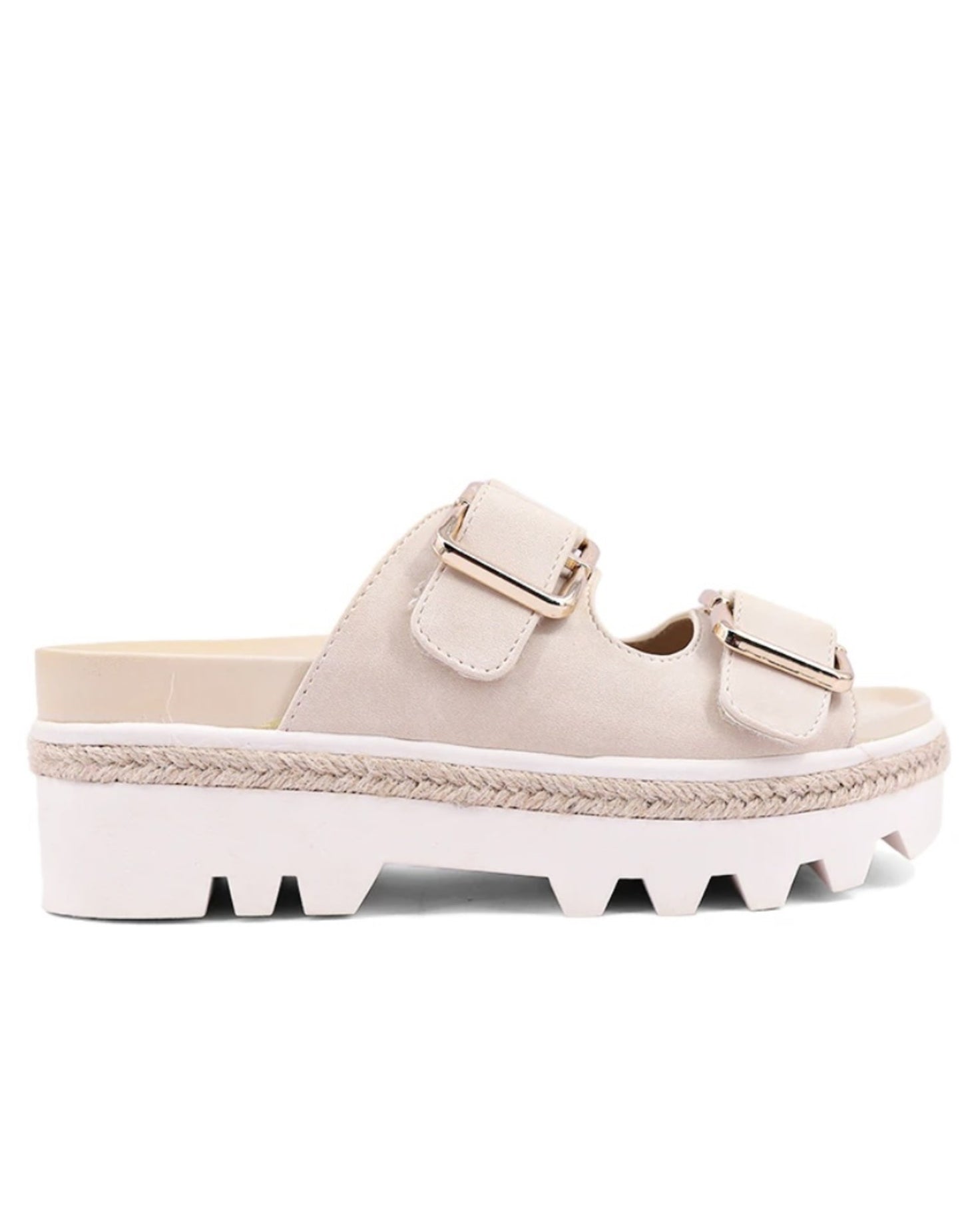 Xyla Double Gold Buckle Sandals