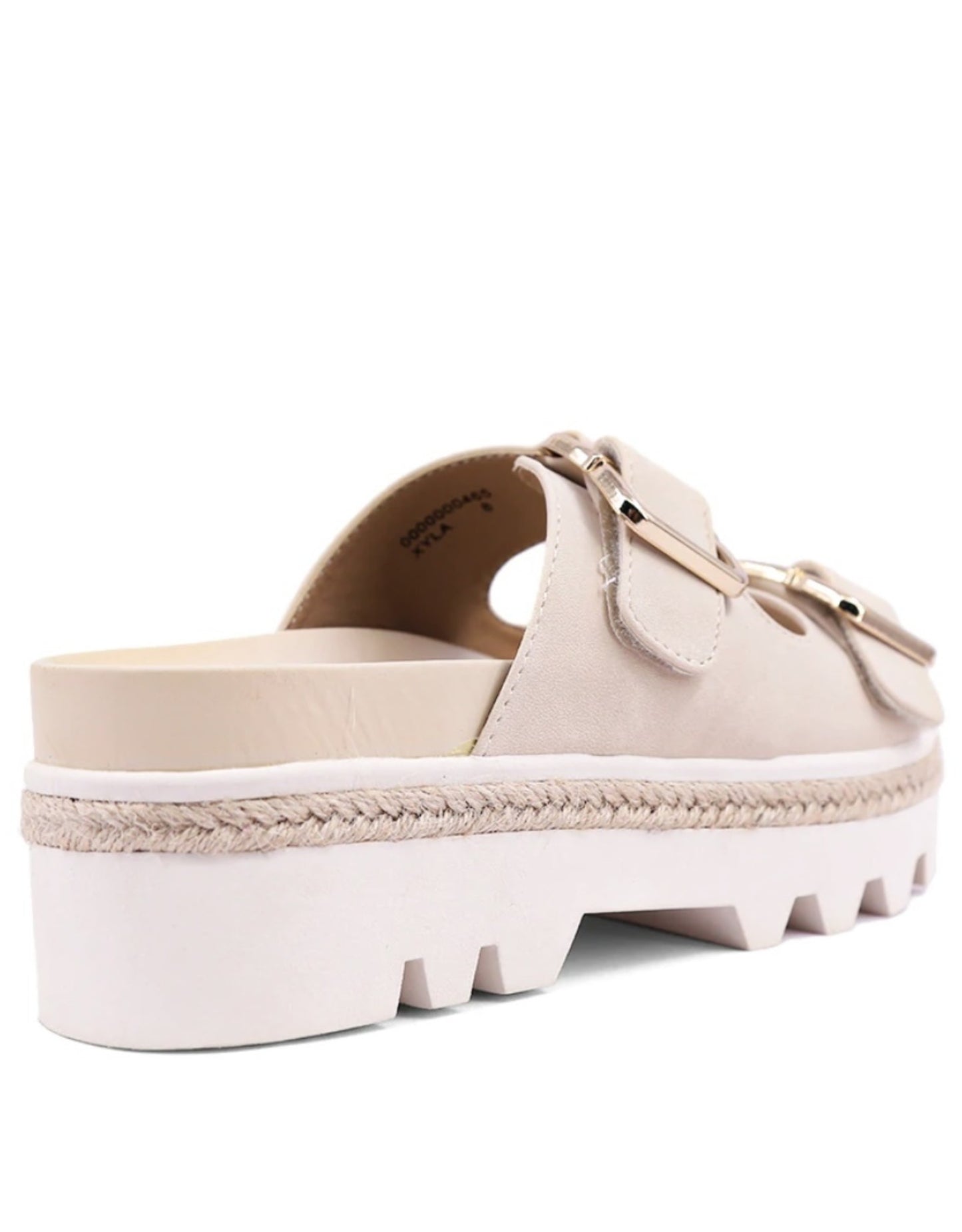 Xyla Double Gold Buckle Sandals