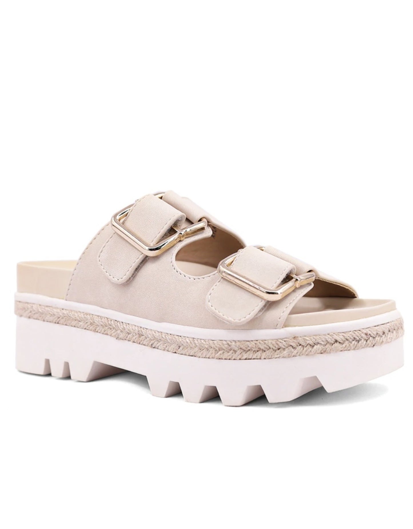 Xyla Double Gold Buckle Sandals