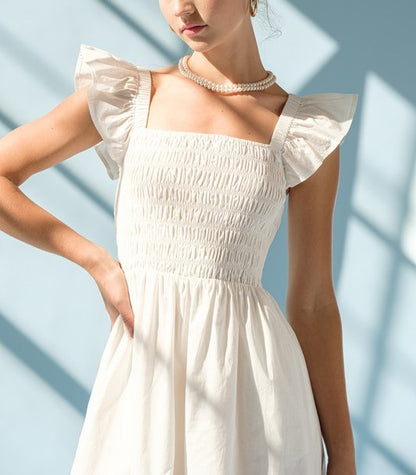 Papermoon Olivia Ruffle Poplin Dress