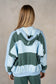 Lalamia Yarn-Dye Slouchy Ribbed Hoodie Jacket