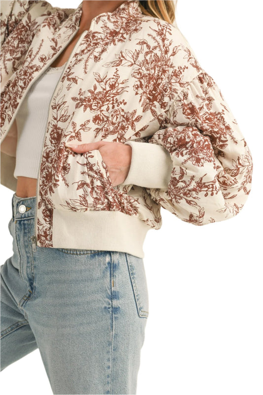 &Merci Floral Bomber Jacket