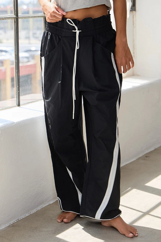 Bucketlist Windbreaker Pants with Contrast Stripe