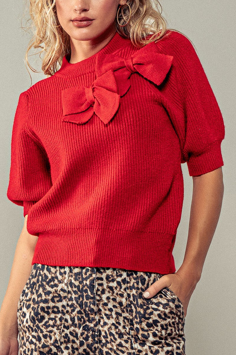 Fancy Floral Fest Knit Top