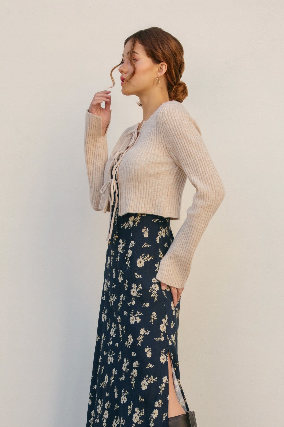 Dress Forum Anywhere Front Tie Sweater