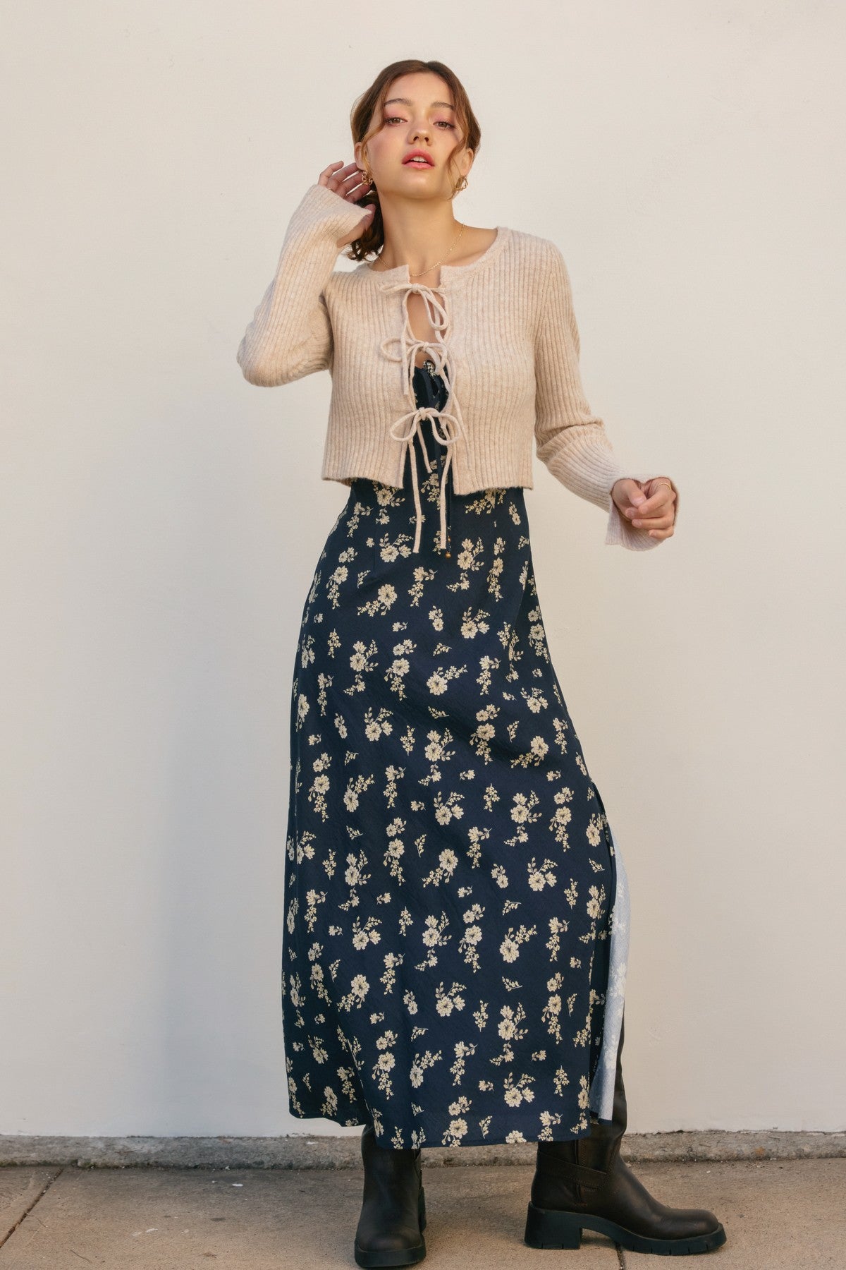 Dress Forum Anywhere Front Tie Sweater