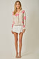 Mystree Flower Pattern Sweater Jacket
