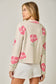 Mystree Flower Pattern Sweater Jacket
