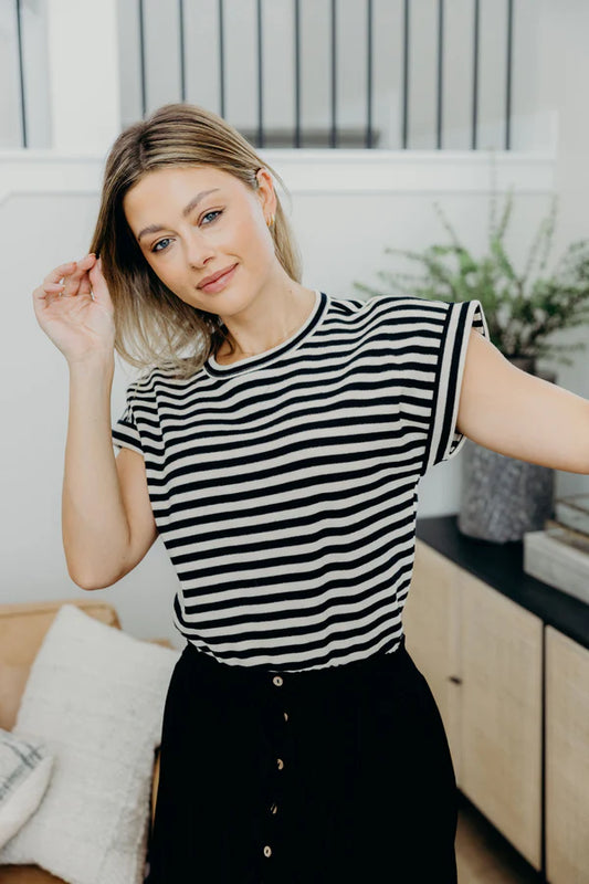 Mika Rose Boxy Knit Top
