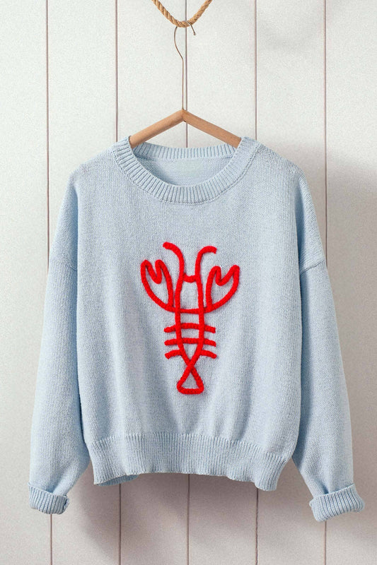 Urban Daisy Lobster Knit Sweater
