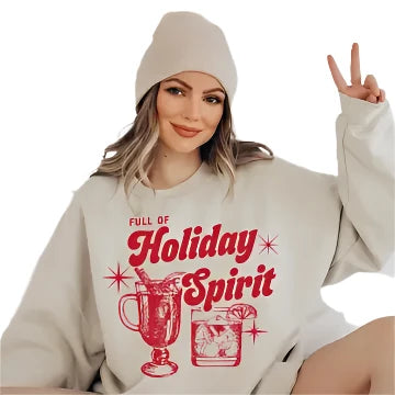 Full of Holiday Spirit Crew Sweatshirt