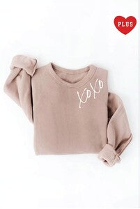 XOXO Graphic Sweatshirt Curvy