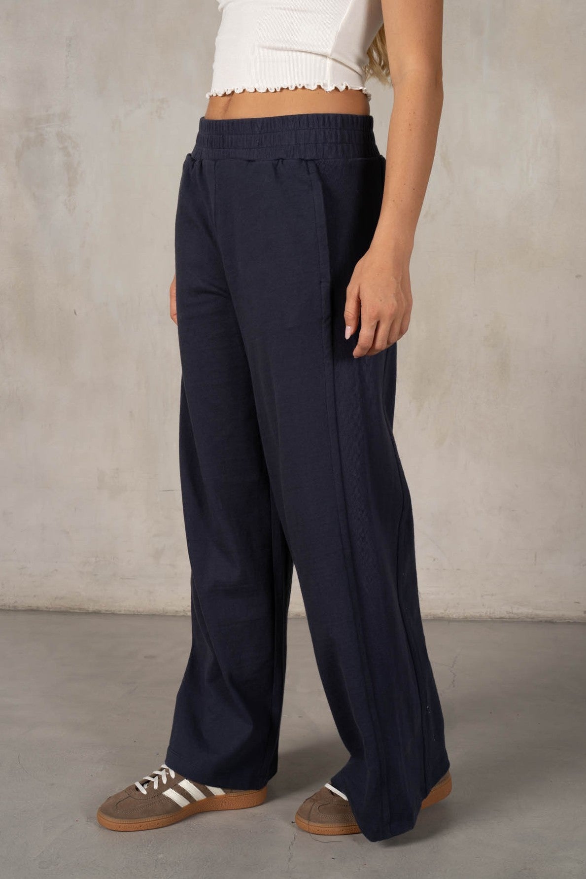 Lalamia Jersey Pants with Contrast Rib