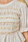 Mystree Lace and Poplin Stripe Top