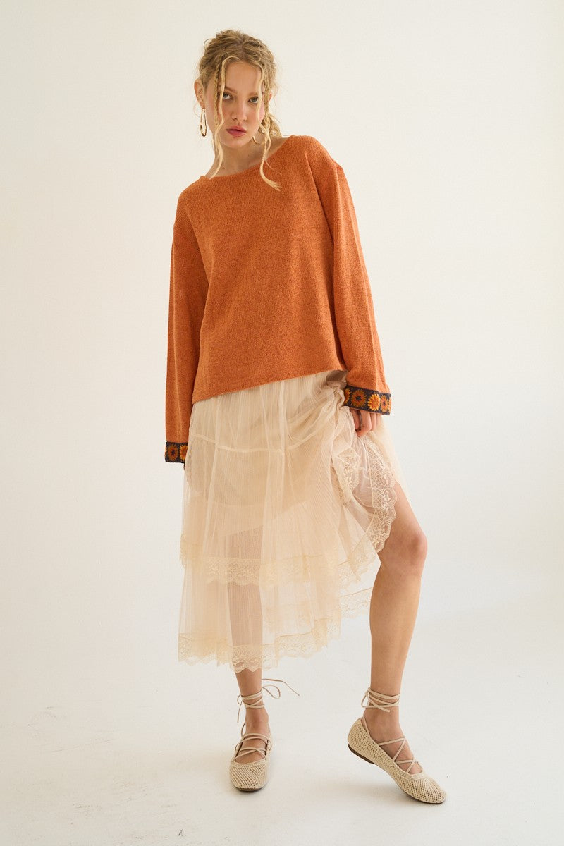 The Greii Mesh Midi Skirt