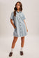 Hem & Thread Button Down Mini Shirt Dress