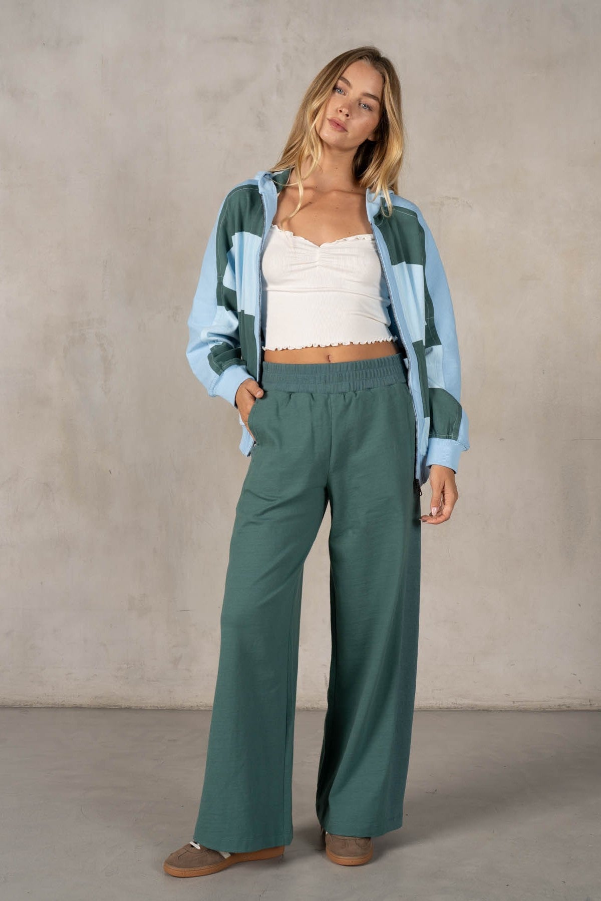 Lalamia Jersey Pants with Contrast Rib